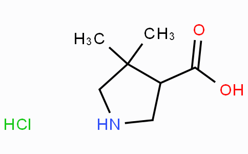 CAS No. 1351343-41-3, 4,4-Dimethylpyrrolidine-3-carboxylic acid hydrochloride