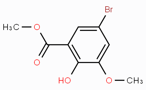 CAS No. 134419-43-5, Methyl 5-bromo-2-hydroxy-3-methoxybenzoate
