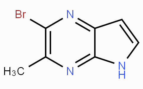 CAS No. 1260812-97-2, 2-Bromo-3-methyl-5H-pyrrolo[2,3-b]pyrazine