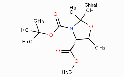 CAS No. 1393440-06-6, (4R,5R)-3-tert-Butyl 4-methyl 2,2,5-trimethyloxazolidine-3,4-dicarboxylate