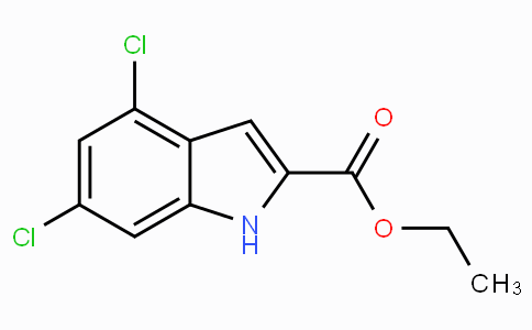 CAS No. 53995-82-7, Ethyl 4,6-dichloro-1H-indole-2-carboxylate