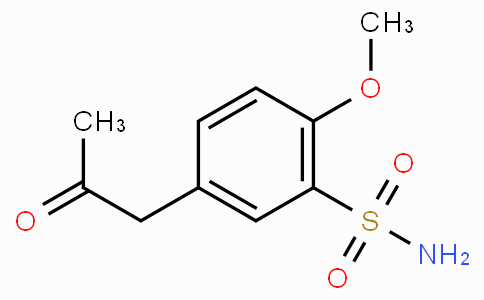 CAS No. 116091-63-5, 2-Methoxy-5-(2-oxopropyl)benzenesulfonamide