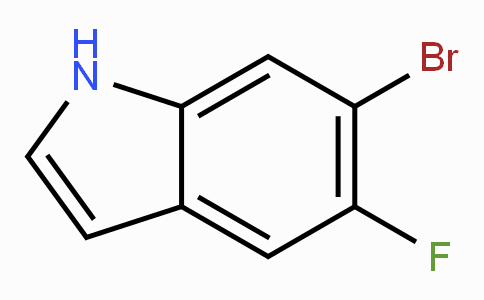 CAS No. 259860-08-7, 6-Bromo-5-fluoro-1H-indole