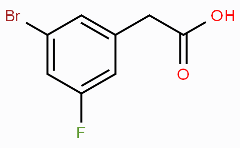 CAS No. 202000-99-5, 2-(3-Bromo-5-fluorophenyl)acetic acid
