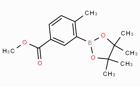 CAS No. 882679-40-5, Methyl 4-methyl-3-(4,4,5,5-tetramethyl-1,3,2-dioxaborolan-2-yl)benzoate