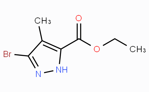 CAS No. 1257861-04-3, Ethyl 3-bromo-4-methyl-1H-pyrazole-5-carboxylate