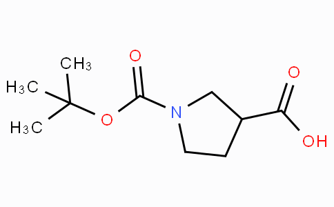 CAS No. 59378-75-5, 1-(tert-Butoxycarbonyl)pyrrolidine-3-carboxylic acid