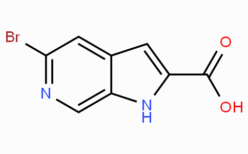 CAS No. 800401-71-2, 5-Bromo-1H-pyrrolo[2,3-c]pyridine-2-carboxylic acid