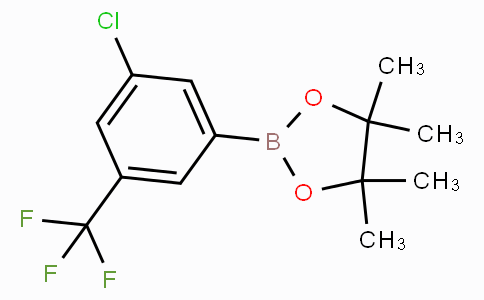 CAS No. 942069-65-0, 2-(3-Chloro-5-(trifluoromethyl)phenyl)-4,4,5,5-tetramethyl-1,3,2-dioxaborolane