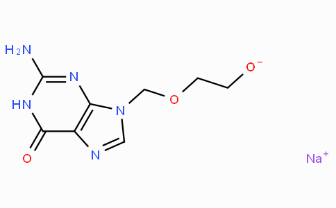 CAS No. 69657-51-8, Sodium 2-((2-amino-6-oxo-1H-purin-9(6H)-yl)methoxy)ethanolate