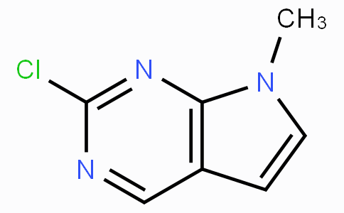 CAS No. 1060816-67-2, 2-Chloro-7-methyl-7H-pyrrolo[2,3-d]pyrimidine