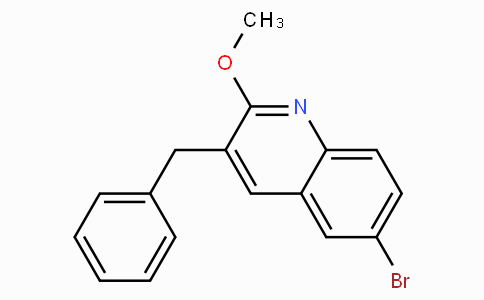 CAS No. 654655-69-3, 3-Benzyl-6-bromo-2-methoxyquinoline