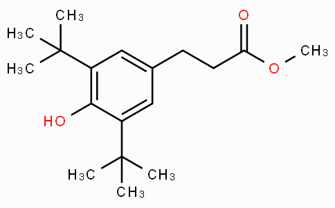 CAS No. 6386-38-5, Methyl 3-(3,5-di-tert-butyl-4-hydroxyphenyl)propanoate