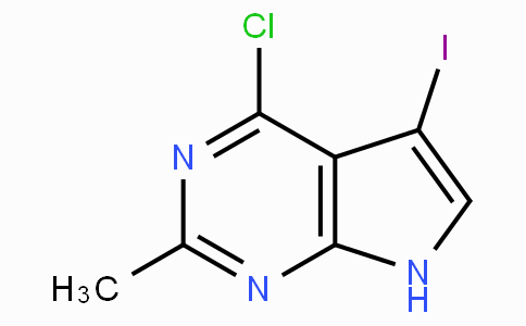 CAS No. 1060815-92-0, 4-Chloro-5-iodo-2-methyl-7H-pyrrolo[2,3-d]pyrimidine