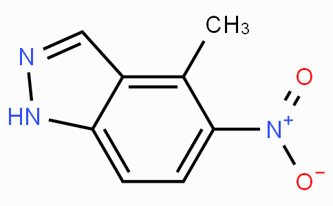 CAS No. 101420-67-1, 4-Methyl-5-nitro-1H-indazole