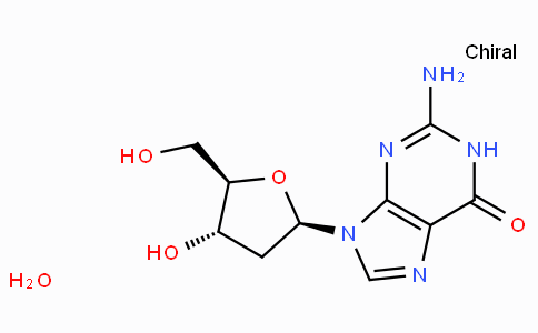 CAS No. 312693-72-4, 2-Amino-9-((2R,4S,5R)-4-hydroxy-5-(hydroxymethyl)tetrahydrofuran-2-yl)-1H-purin-6(9H)-one hydrate