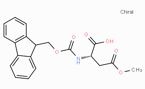 CAS No. 145038-53-5, (S)-2-((((9H-Fluoren-9-yl)methoxy)carbonyl)amino)-4-methoxy-4-oxobutanoic acid