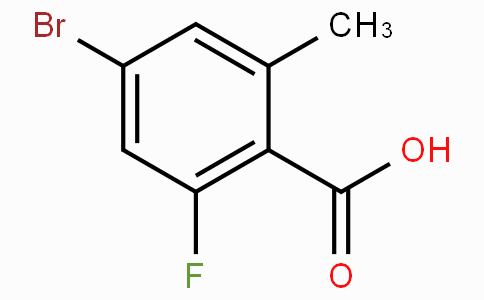 CAS No. 1242157-23-8, 4-Bromo-2-fluoro-6-methylbenzoic acid