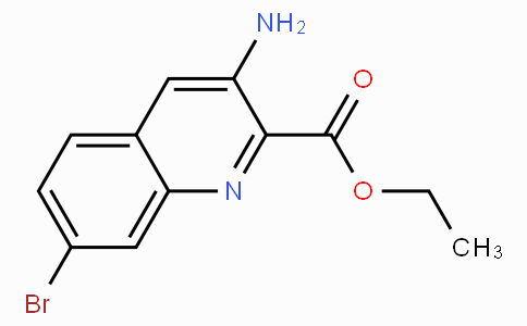 CAS No. 1260807-99-5, Ethyl 3-amino-7-bromoquinoline-2-carboxylate