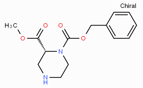CAS No. 1217598-28-1, (R)-1-Benzyl 2-methyl piperazine-1,2-dicarboxylate