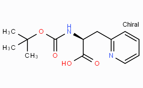 CAS No. 71239-85-5, (S)-2-((tert-Butoxycarbonyl)amino)-3-(pyridin-2-yl)propanoic acid