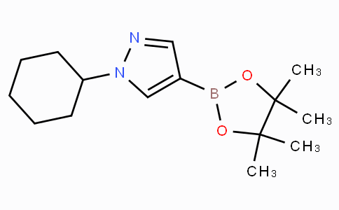 CAS No. 1175275-00-9, 1-Cyclohexyl-4-(4,4,5,5-tetramethyl-1,3,2-dioxaborolan-2-yl)-1H-pyrazole