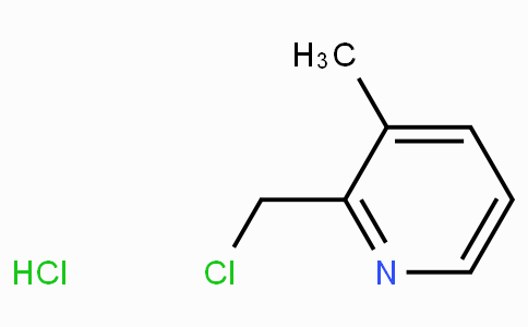 CAS No. 4370-22-3, 2-(Chloromethyl)-3-methylpyridine hydrochloride