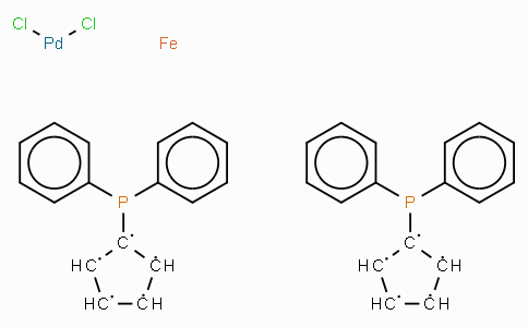 CAS No. 72287-26-4, (1,1-Bis(diphenylphosphino)ferrocene)dichloropalladium(II)