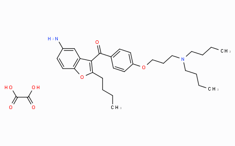 CAS No. 500791-70-8, (5-Amino-2-butylbenzofuran-3-yl)(4-(3-(dibutylamino)propoxy)phenyl)methanone oxalate