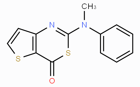 CAS No. 892292-63-6, 2-(Methyl(phenyl)amino)-4H-thieno[3,2-d][1,3]thiazin-4-one