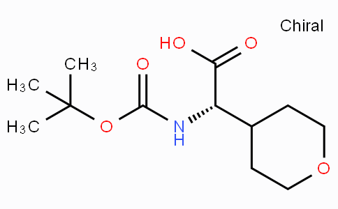 CAS No. 711017-85-5, (S)-2-((tert-Butoxycarbonyl)amino)-2-(tetrahydro-2H-pyran-4-yl)acetic acid