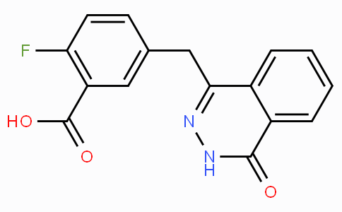 CAS No. 763114-26-7, 2-Fluoro-5-((4-oxo-3,4-dihydrophthalazin-1-yl)methyl)benzoic acid