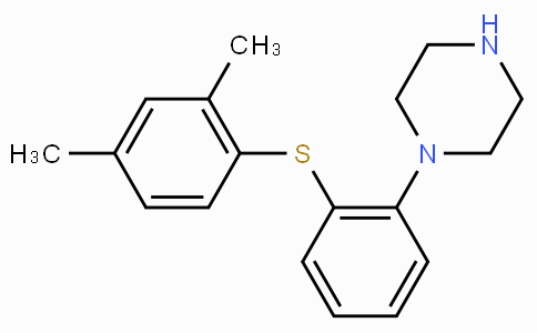 CAS No. 508233-74-7, 1-(2-((2,4-Dimethylphenyl)thio)phenyl)piperazine