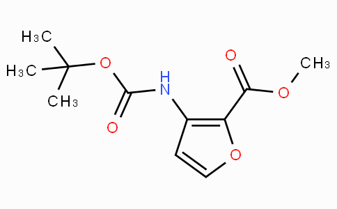CAS No. 956034-03-0, Methyl 3-((tert-butoxycarbonyl)amino)furan-2-carboxylate