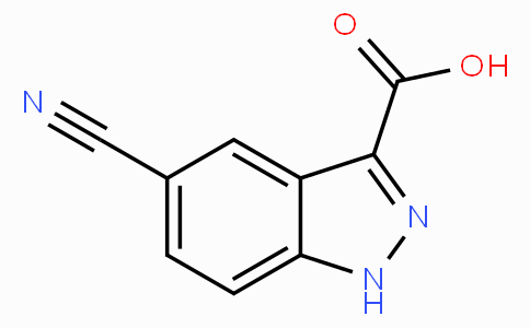 CAS No. 885520-03-6, 5-Cyano-1H-indazole-3-carboxylic acid