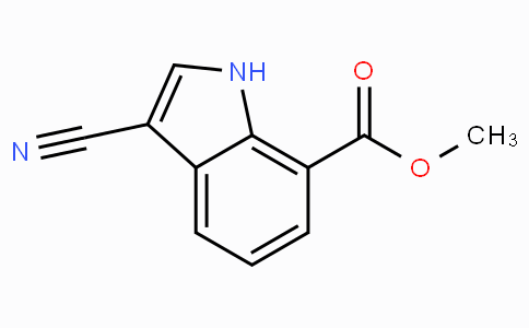 CAS No. 443144-24-9, Methyl 3-cyano-1H-indole-7-carboxylate