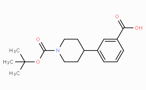 CAS No. 828243-30-7, 3-(1-(tert-Butoxycarbonyl)piperidin-4-yl)benzoic acid