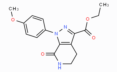 CAS No. 503614-56-0, Ethyl 1-(4-methoxyphenyl)-7-oxo-4,5,6,7-tetrahydro-1H-pyrazolo[3,4-c]pyridine-3-carboxylate
