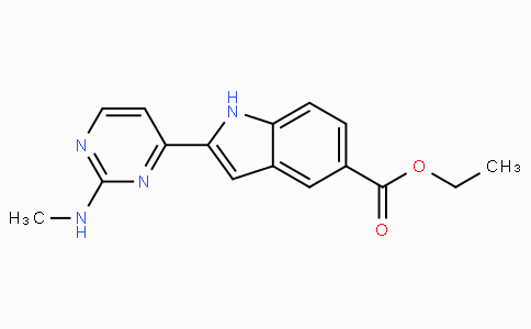CAS No. 916486-06-1, Ethyl 2-(2-(methylamino)pyrimidin-4-yl)-1H-indole-5-carboxylate