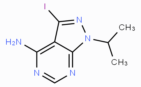 CAS No. 862730-04-9, 3-Iodo-1-isopropyl-1H-pyrazolo[3,4-d]pyrimidin-4-amine