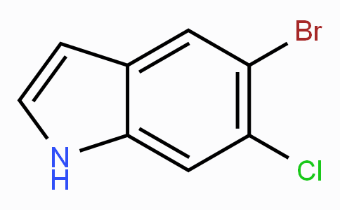 CAS No. 122531-09-3, 5-Bromo-6-chloro-1H-indole