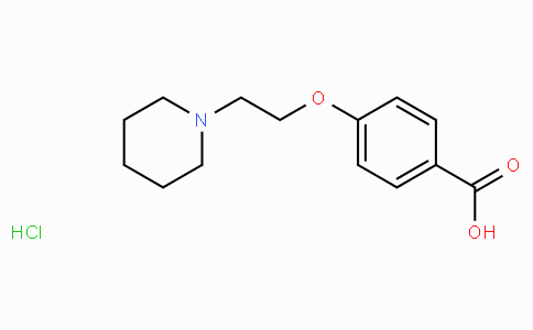CAS No. 84449-80-9, 4-(2-(Piperidin-1-yl)ethoxy)benzoic acid hydrochloride