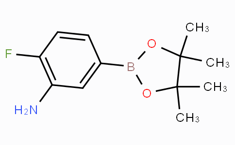 CAS No. 1003575-43-6, 2-Fluoro-5-(4,4,5,5-tetramethyl-1,3,2-dioxaborolan-2-yl)aniline