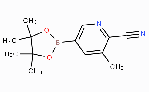 CAS No. 1150561-70-8, 3-Methyl-5-(4,4,5,5-tetramethyl-1,3,2-dioxaborolan-2-yl)picolinonitrile