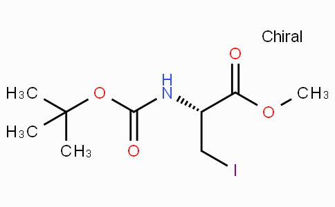 CAS No. 93267-04-0, (R)-Methyl 2-((tert-butoxycarbonyl)amino)-3-iodopropanoate