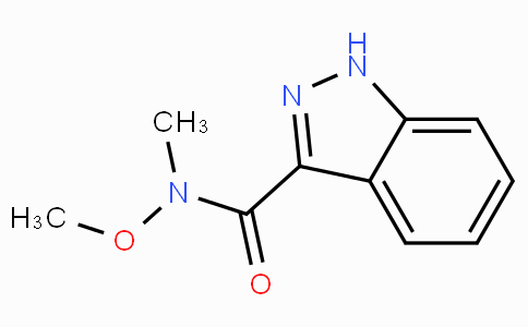 CAS No. 351457-12-0, N-Methoxy-N-methyl-1H-indazole-3-carboxamide
