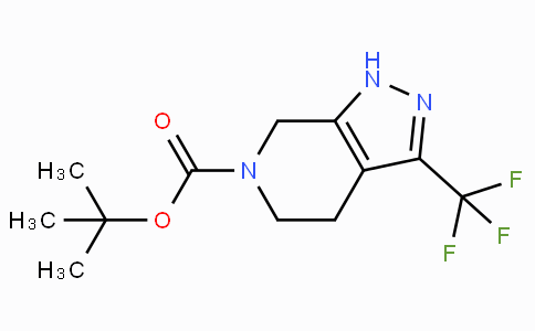 CAS No. 733757-89-6, tert-Butyl 3-(trifluoromethyl)-4,5-dihydro-1H-pyrazolo[3,4-c]pyridine-6(7H)-carboxylate