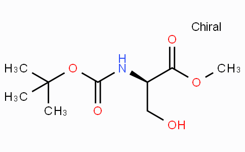 CAS No. 95715-85-8, (R)-Methyl 2-((tert-butoxycarbonyl)amino)-3-hydroxypropanoate