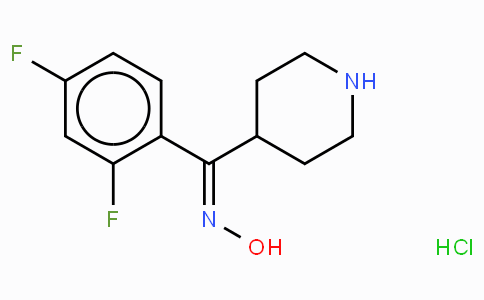 CAS No. 135634-18-3, (2,4-二氟苯基)-(4-哌啶基)甲酮肟盐酸盐