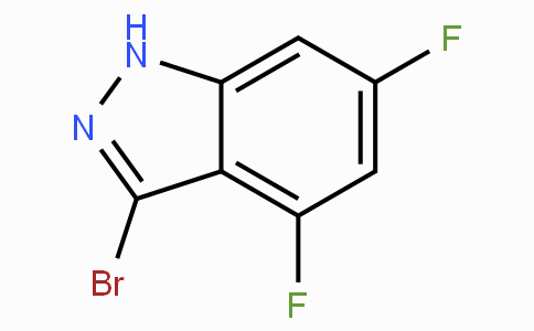 CAS No. 887567-78-4, 3-Bromo-4,6-difluoro-1H-indazole